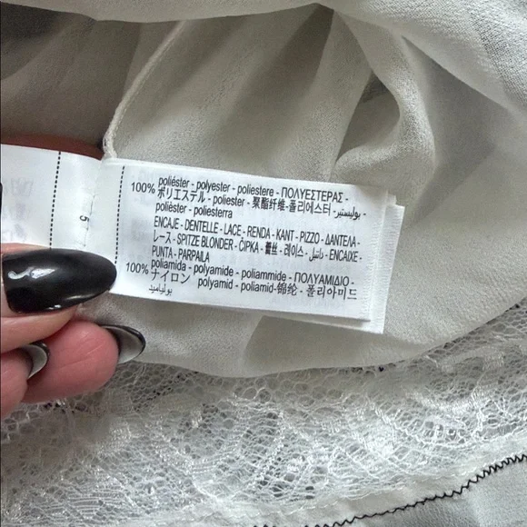 Black Lace-Trim Slip Dress - Picture 14 of 14